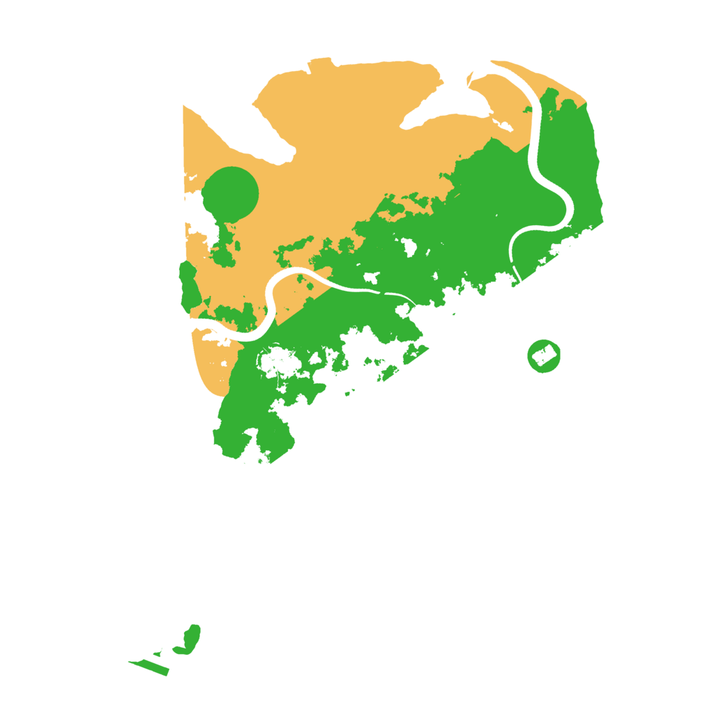 Biome Rust Map: Procedural Map, Size: 3500, Seed: 609342