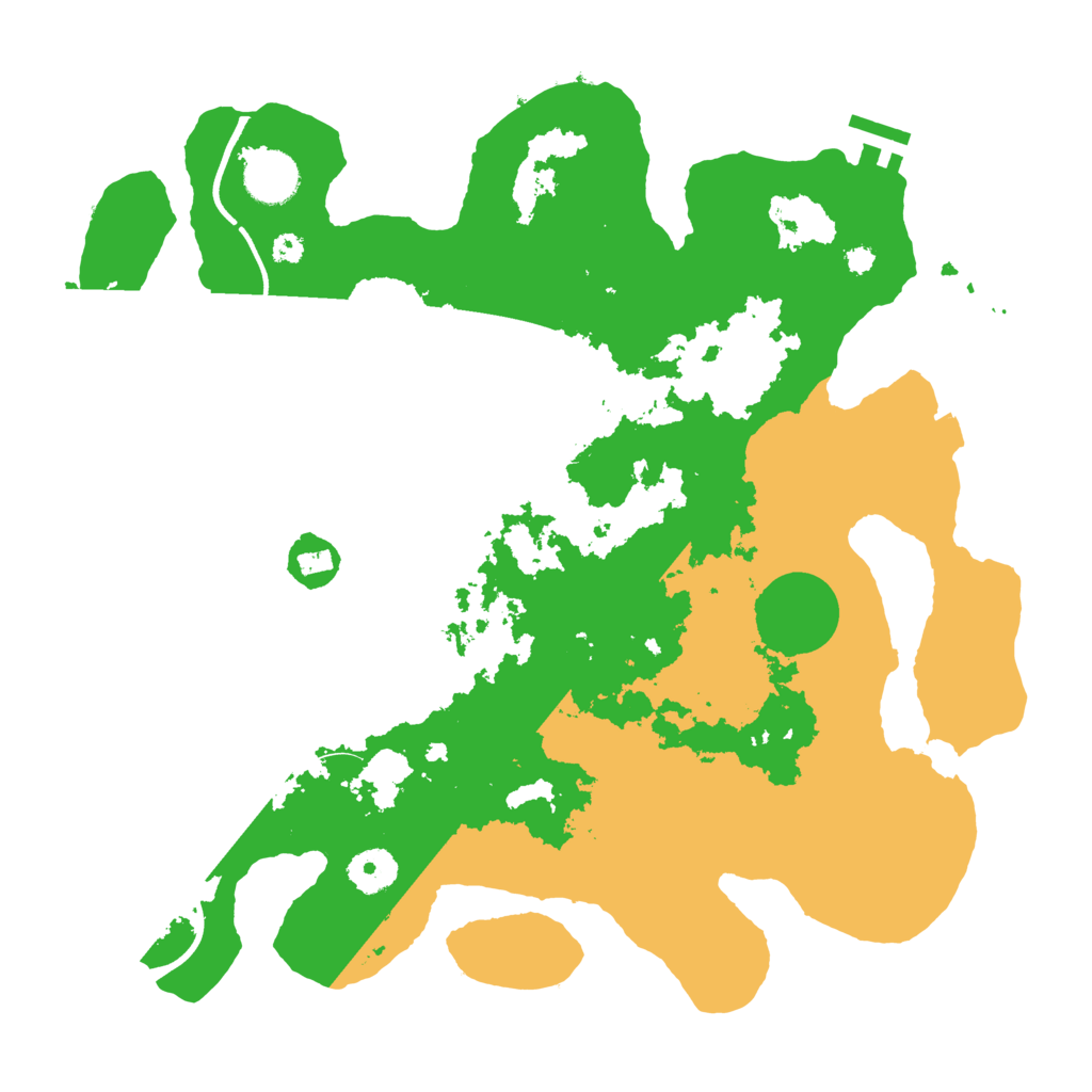 Biome Rust Map: Procedural Map, Size: 3550, Seed: 587620