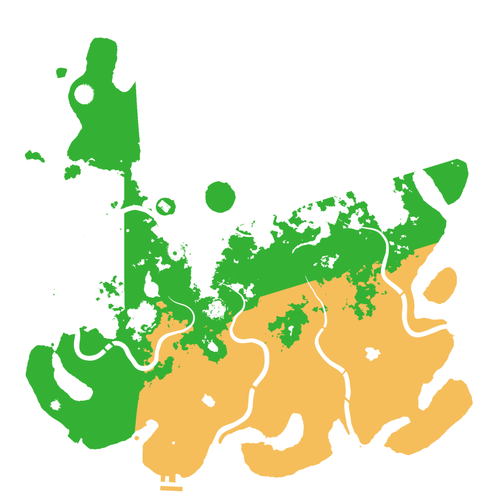 Biome Rust Map: Procedural Map, Size: 4500, Seed: 66117