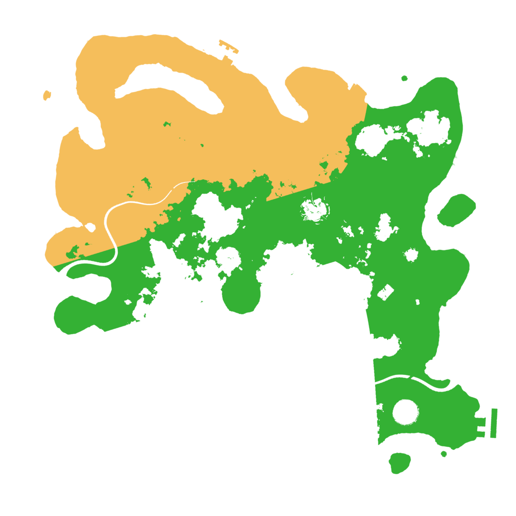 Biome Rust Map: Procedural Map, Size: 3550, Seed: 677873