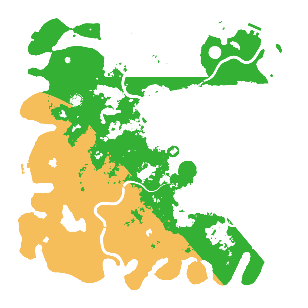 Biome Rust Map: Procedural Map, Size: 4500, Seed: 54814801