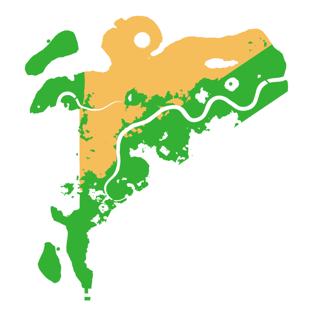 Biome Rust Map: Procedural Map, Size: 3550, Seed: 199842