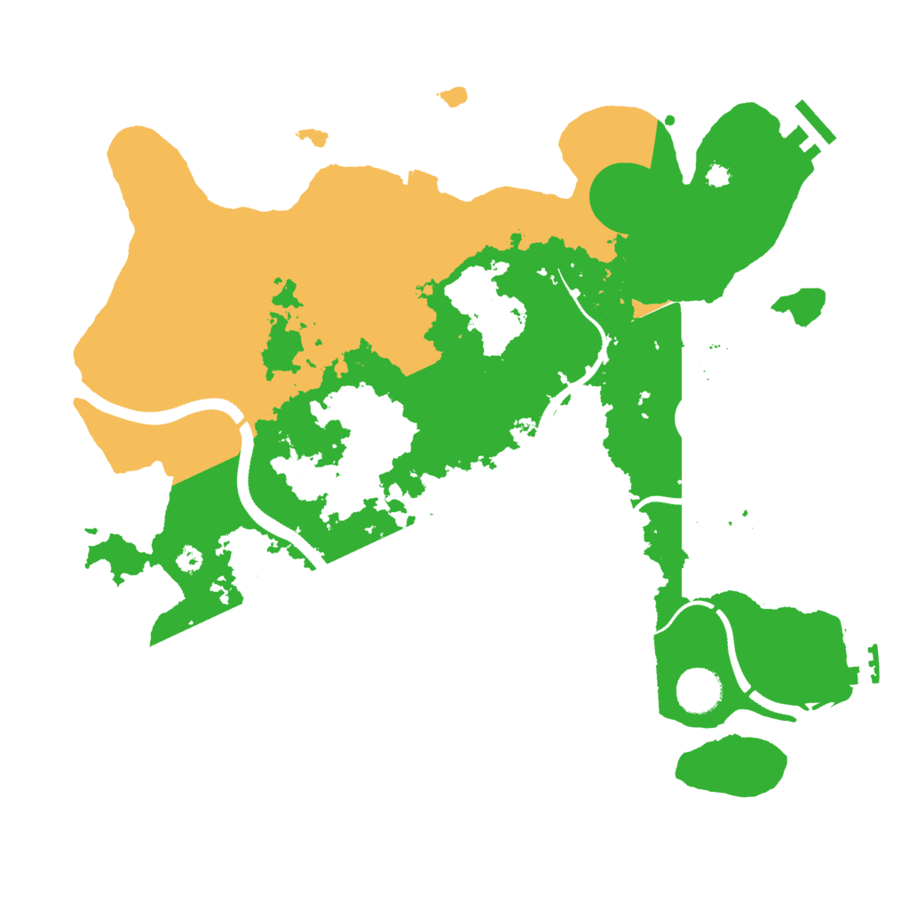 Biome Rust Map: Procedural Map, Size: 3550, Seed: 542426