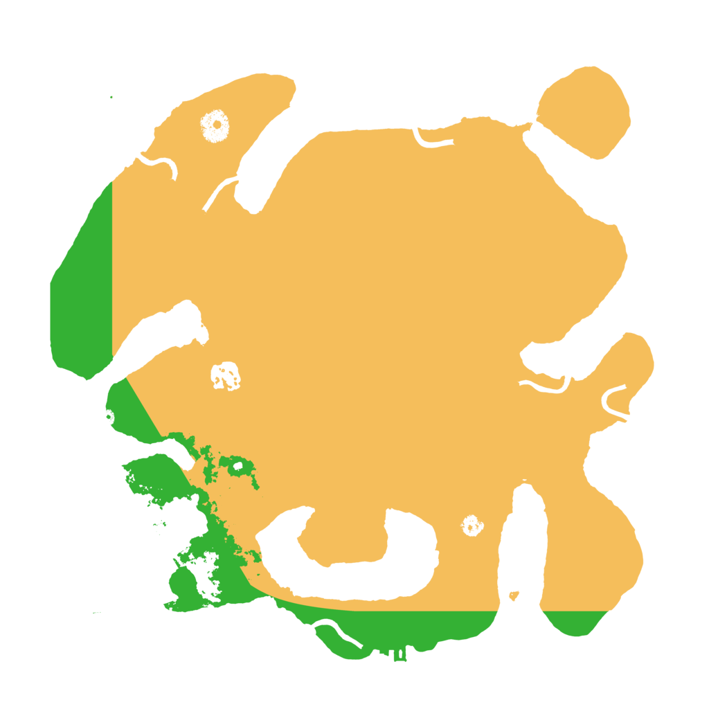 Biome Rust Map: Procedural Map, Size: 3500, Seed: 4014623