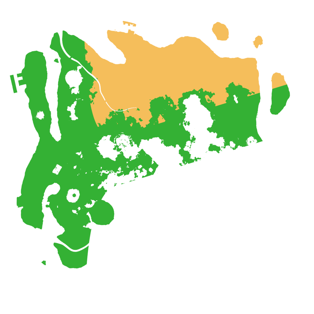 Biome Rust Map: Procedural Map, Size: 3500, Seed: 19178145