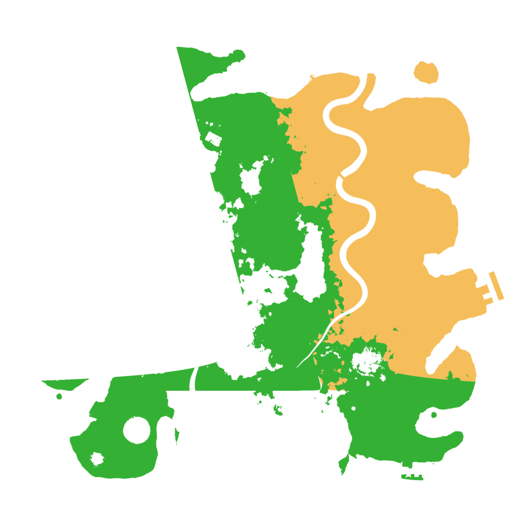 Biome Rust Map: Procedural Map, Size: 3600, Seed: 1714881615