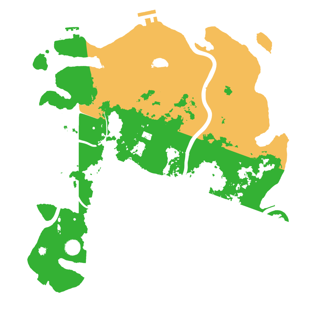 Biome Rust Map: Procedural Map, Size: 3500, Seed: 3219973