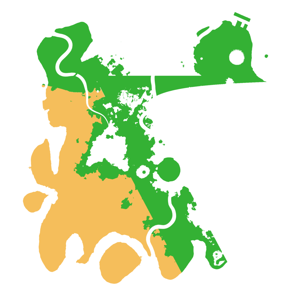 Biome Rust Map: Procedural Map, Size: 3550, Seed: 360127