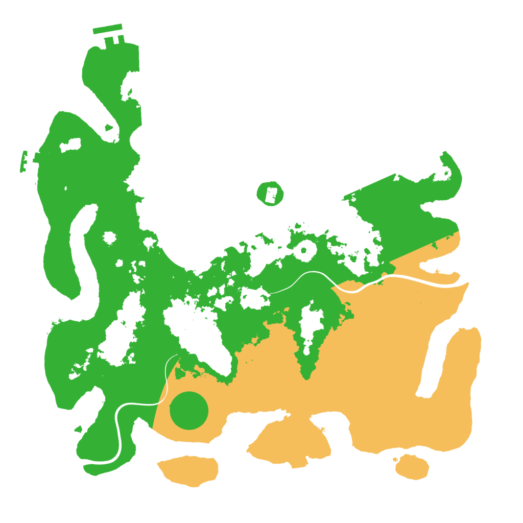 Biome Rust Map: Procedural Map, Size: 3600, Seed: 1336010697