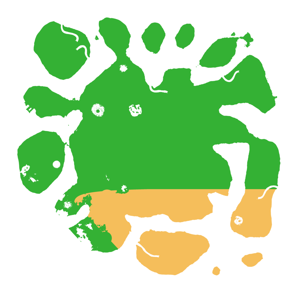 Biome Rust Map: Procedural Map, Size: 3550, Seed: 736331