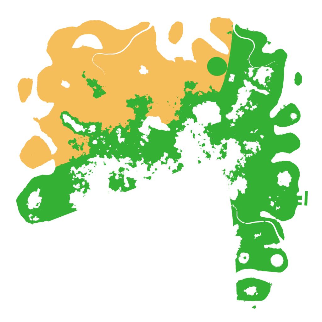 Biome Rust Map: Procedural Map, Size: 4500, Seed: 5874782