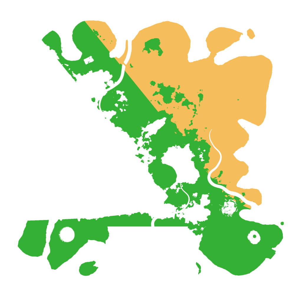 Biome Rust Map: Procedural Map, Size: 3550, Seed: 629909
