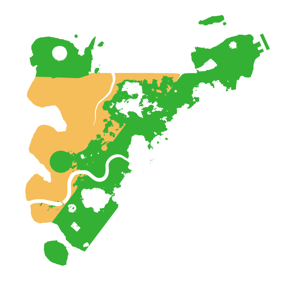 Biome Rust Map: Procedural Map, Size: 3500, Seed: 5234223