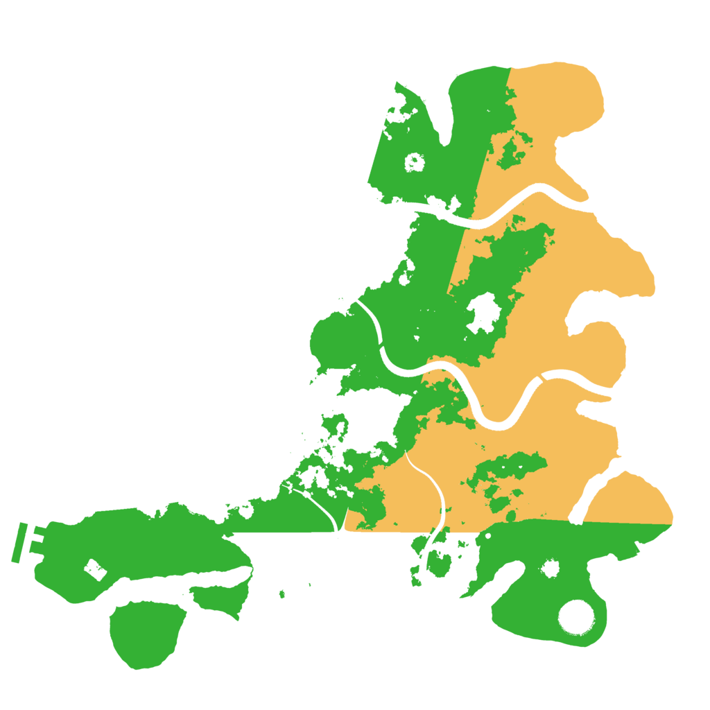 Biome Rust Map: Procedural Map, Size: 3550, Seed: 53580