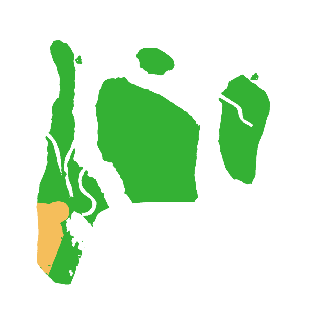 Biome Rust Map: Procedural Map, Size: 2000, Seed: 728924939