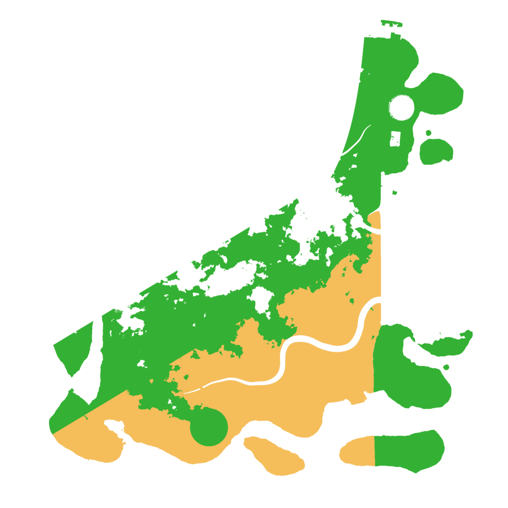 Biome Rust Map: Procedural Map, Size: 3550, Seed: 742961