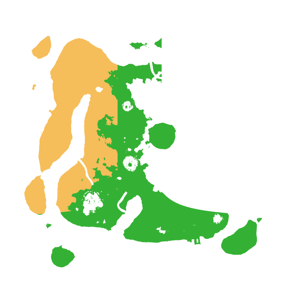 Biome Rust Map: Procedural Map, Size: 3000, Seed: 1234987