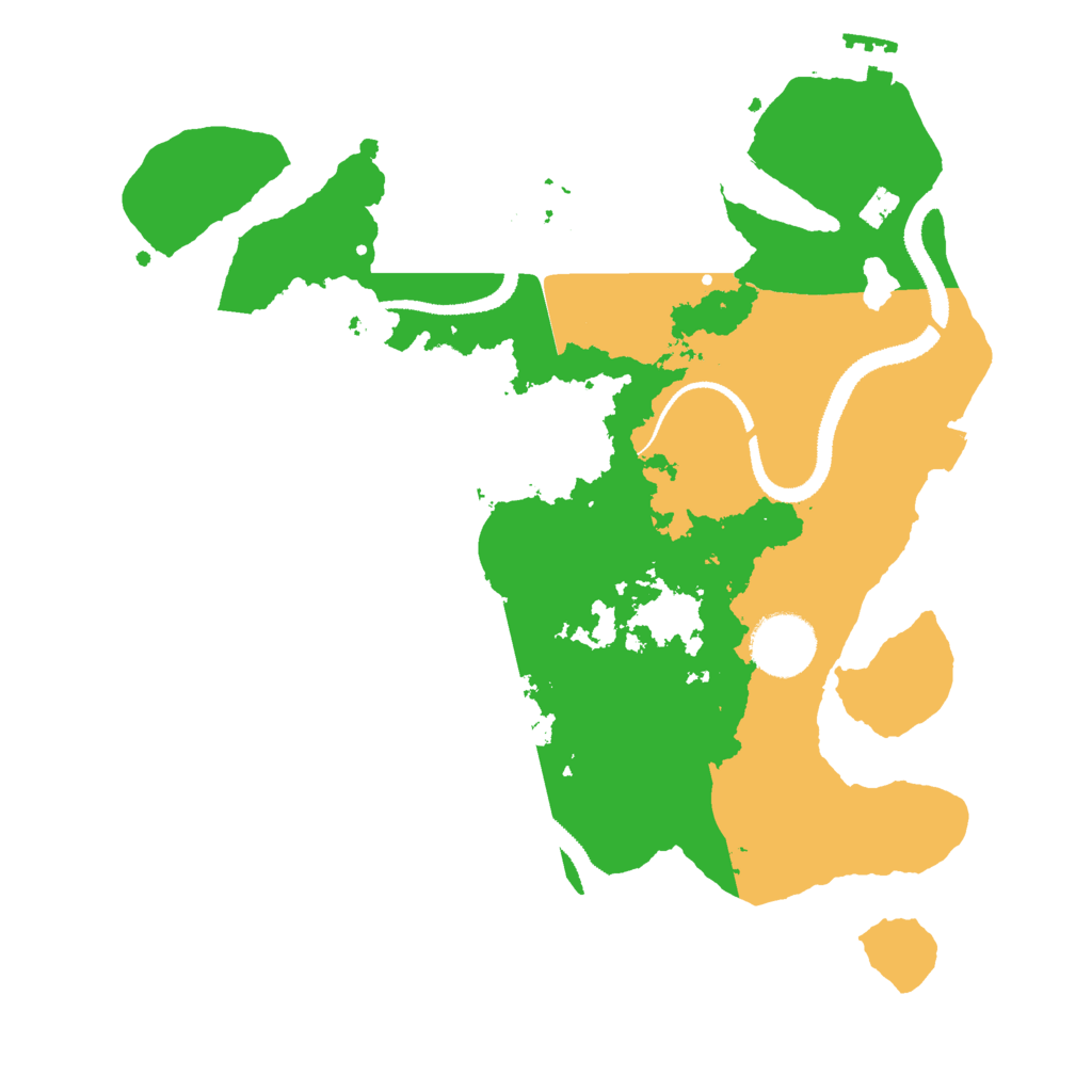 Biome Rust Map: Procedural Map, Size: 3000, Seed: 706383002