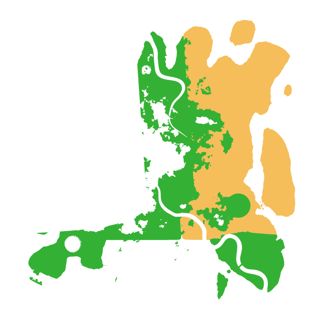 Biome Rust Map: Procedural Map, Size: 3500, Seed: 921001