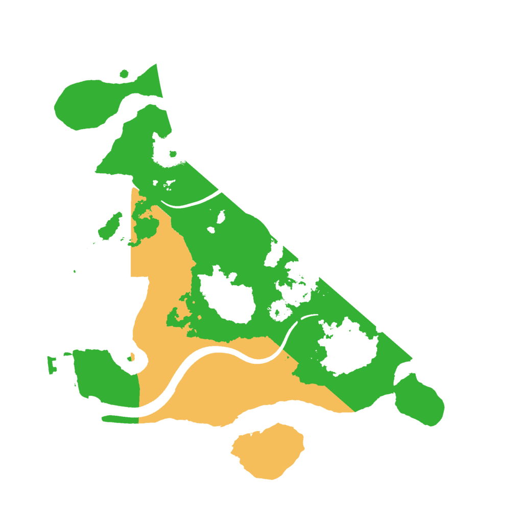 Biome Rust Map: Procedural Map, Size: 2500, Seed: 1458502099