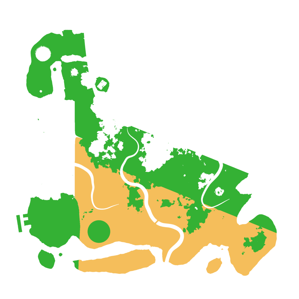 Biome Rust Map: Procedural Map, Size: 3500, Seed: 228223