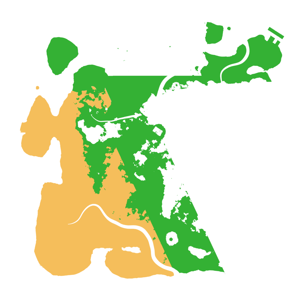 Biome Rust Map: Procedural Map, Size: 3500, Seed: 574576728