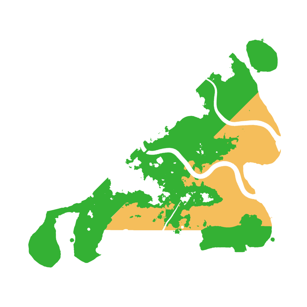 Biome Rust Map: Procedural Map, Size: 3000, Seed: 2435432