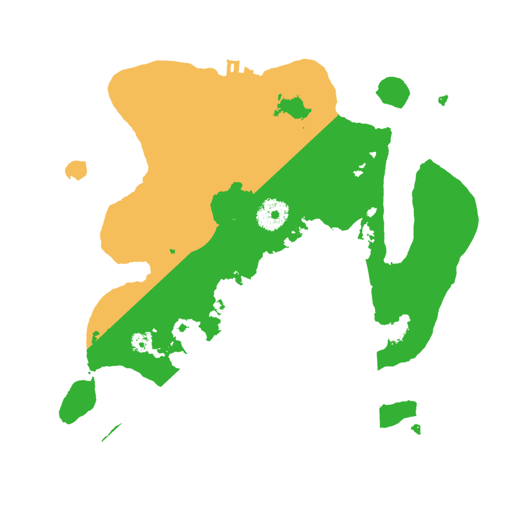 Biome Rust Map: Procedural Map, Size: 2500, Seed: 831119137