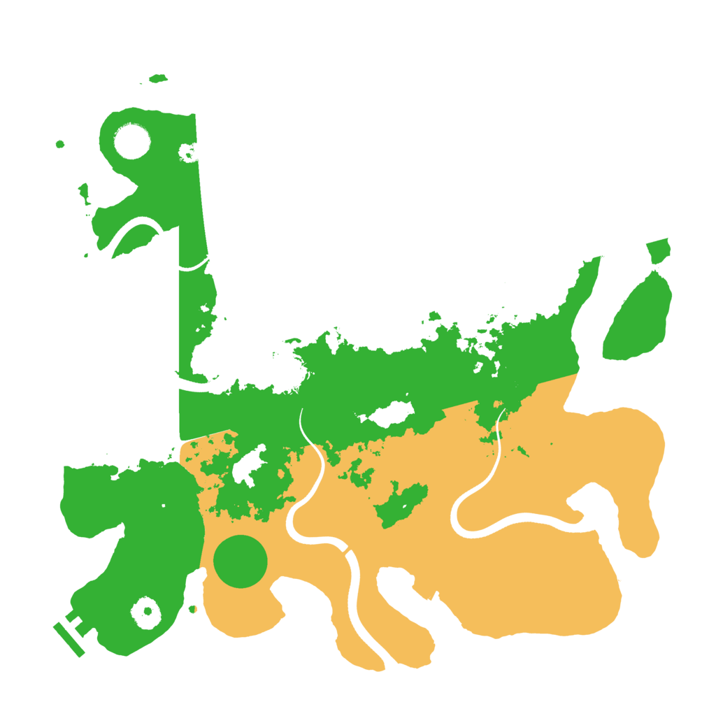 Biome Rust Map: Procedural Map, Size: 3550, Seed: 491428