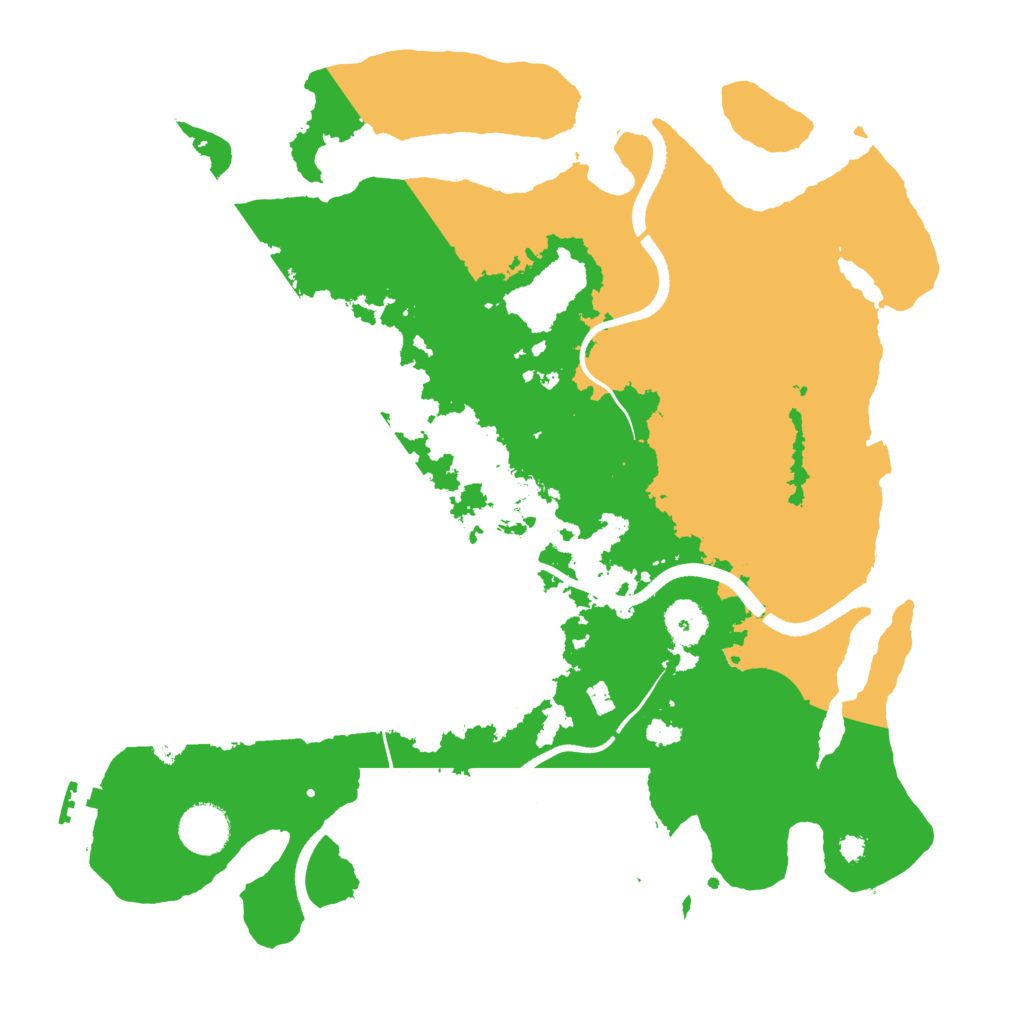 Biome Rust Map: Procedural Map, Size: 3550, Seed: 964348