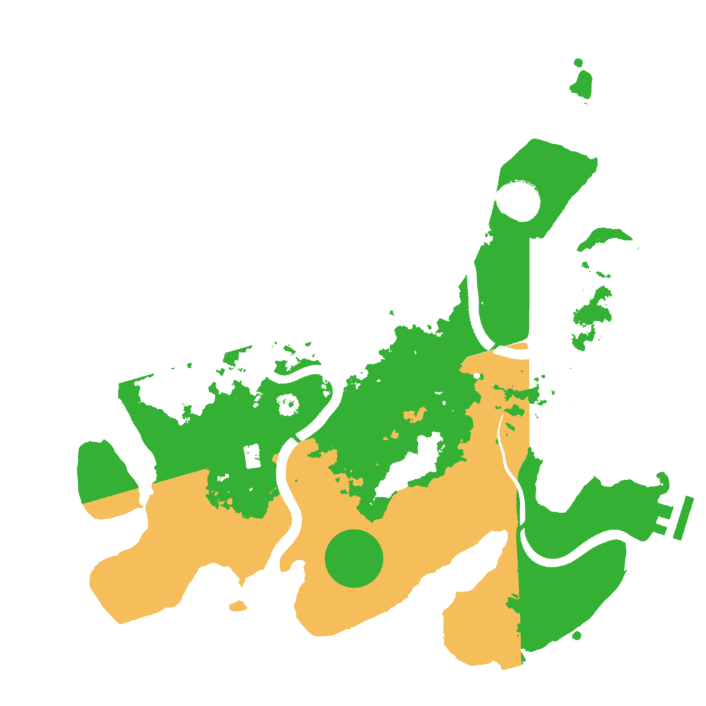 Biome Rust Map: Procedural Map, Size: 3200, Seed: 72617718