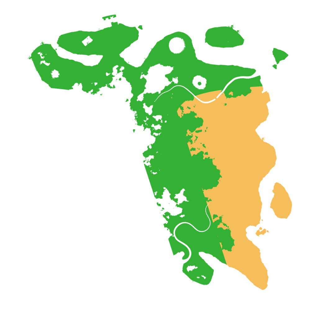 Biome Rust Map: Procedural Map, Size: 3500, Seed: 122284042
