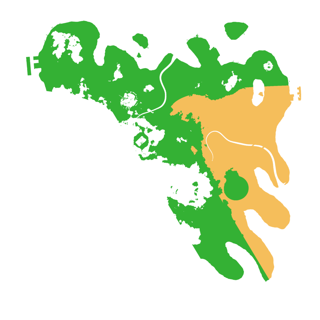 Biome Rust Map: Procedural Map, Size: 3500, Seed: 363737