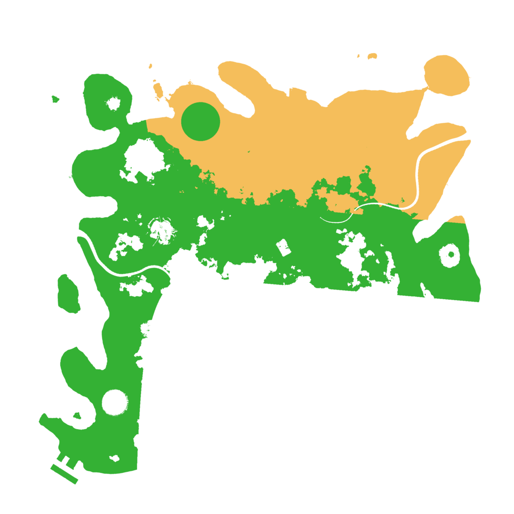Biome Rust Map: Procedural Map, Size: 3500, Seed: 563887