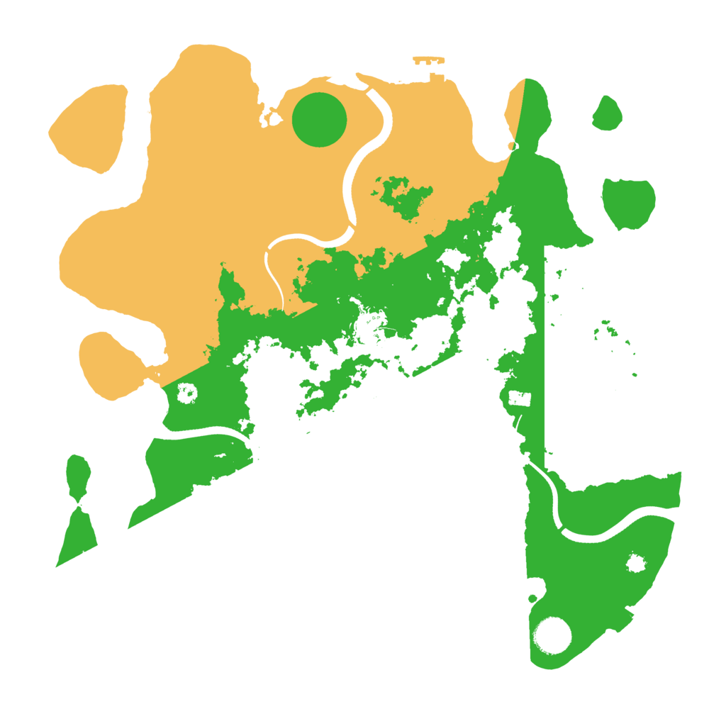 Biome Rust Map: Procedural Map, Size: 3500, Seed: 1788