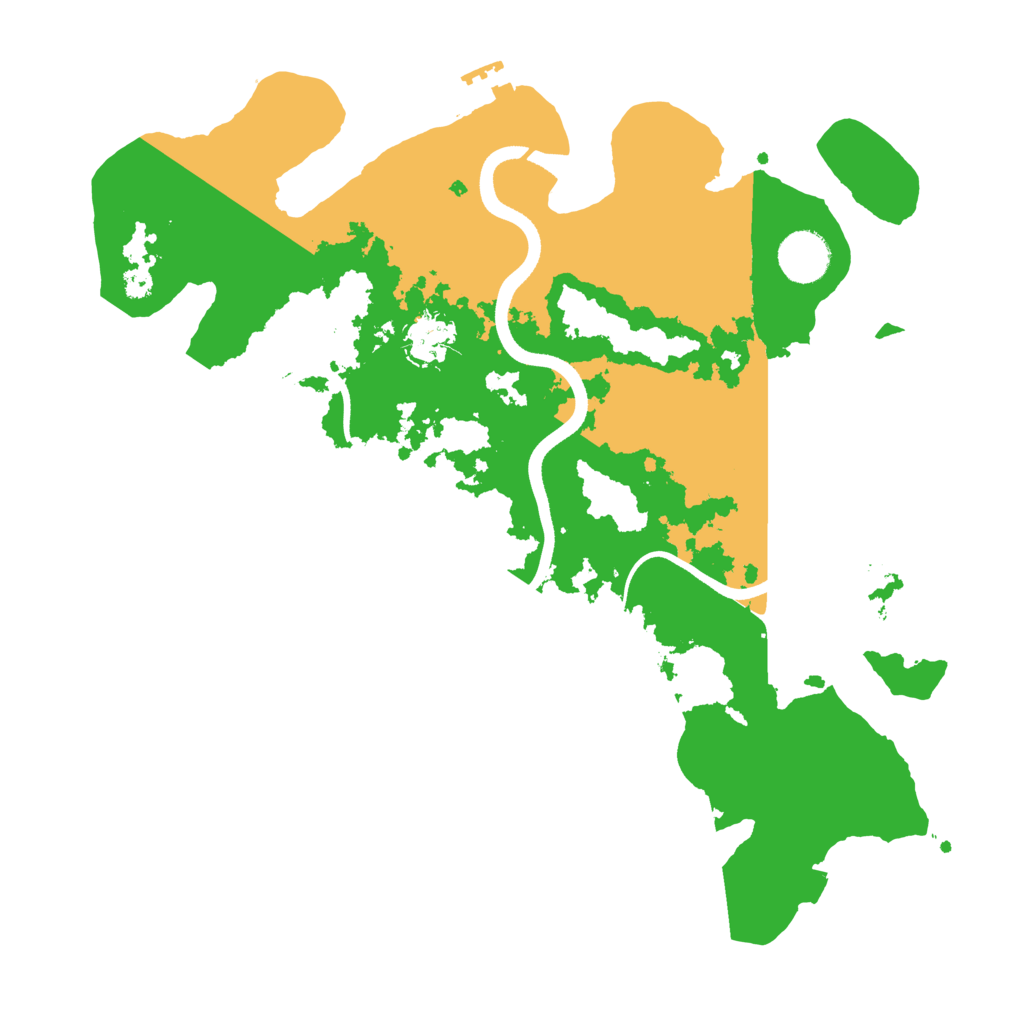 Biome Rust Map: Procedural Map, Size: 3550, Seed: 64975