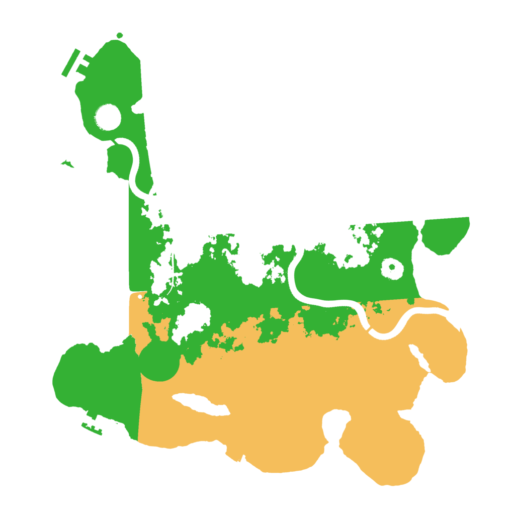 Biome Rust Map: Procedural Map, Size: 3500, Seed: 17249337