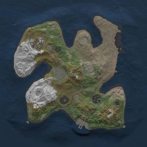 Thumbnail Rust Map: Procedural Map, Size: 2500, Seed: 232712869, 12 Monuments