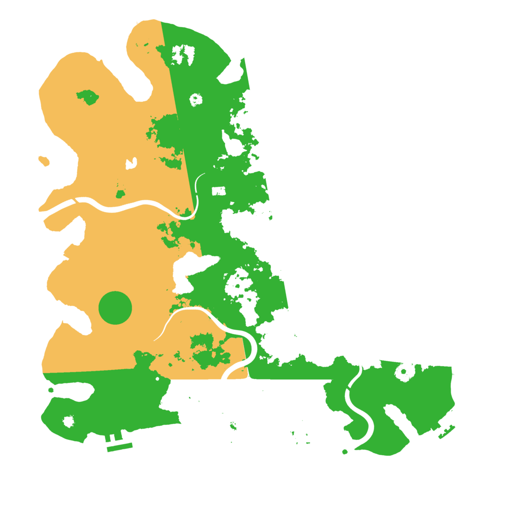 Biome Rust Map: Procedural Map, Size: 4000, Seed: 199617