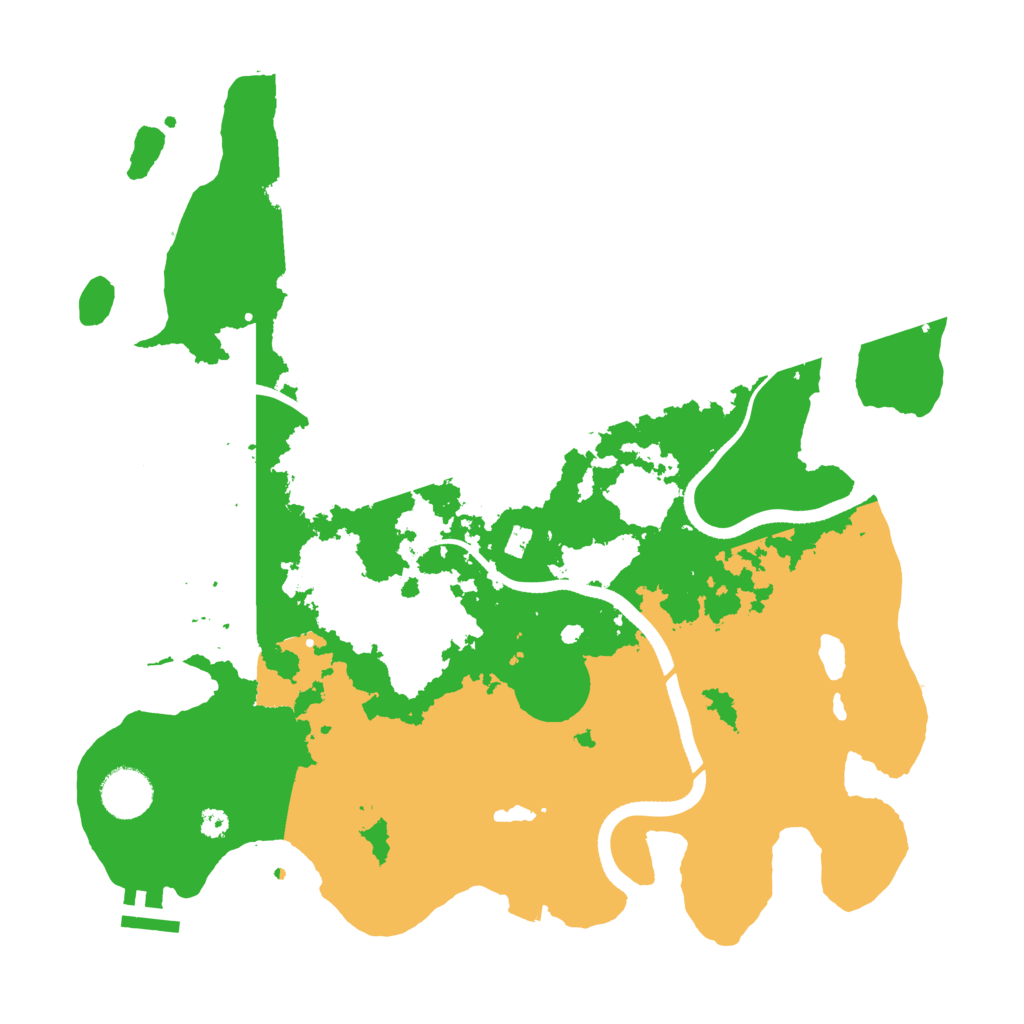 Biome Rust Map: Procedural Map, Size: 3550, Seed: 342223