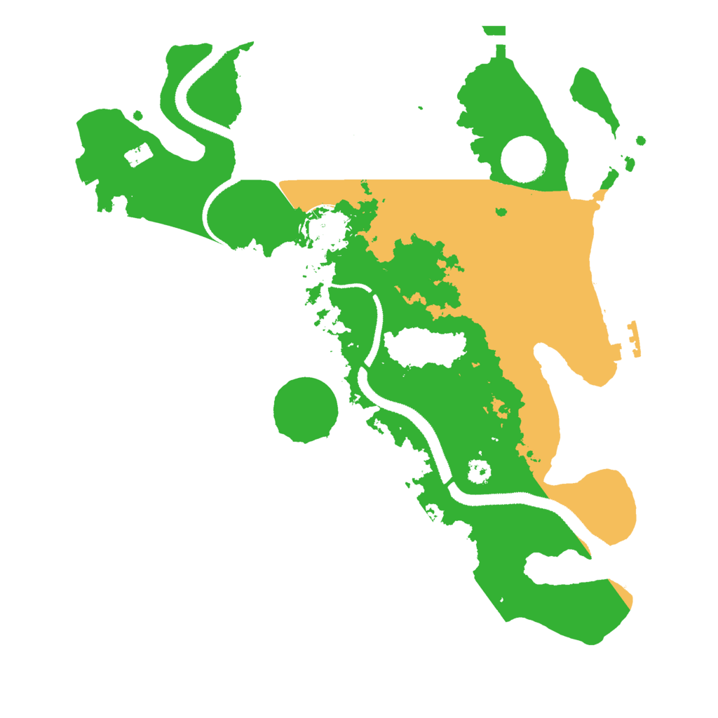 Biome Rust Map: Procedural Map, Size: 3000, Seed: 6590975