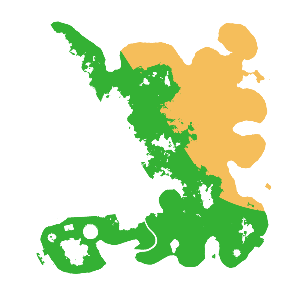Biome Rust Map: Procedural Map, Size: 3500, Seed: 4517791