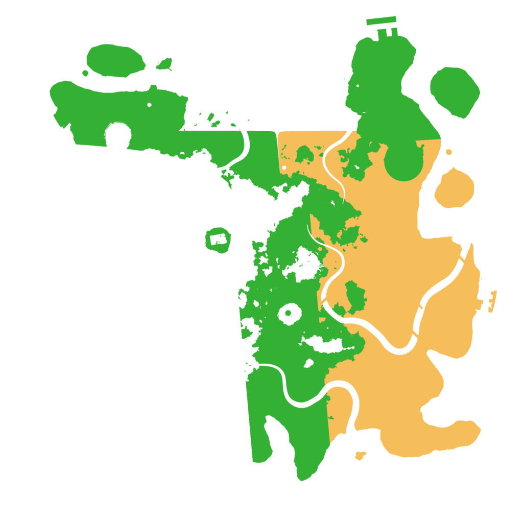 Biome Rust Map: Procedural Map, Size: 3550, Seed: 935760