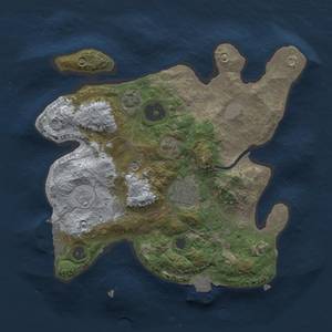 Thumbnail Rust Map: Procedural Map, Size: 2500, Seed: 123456, 8 Monuments