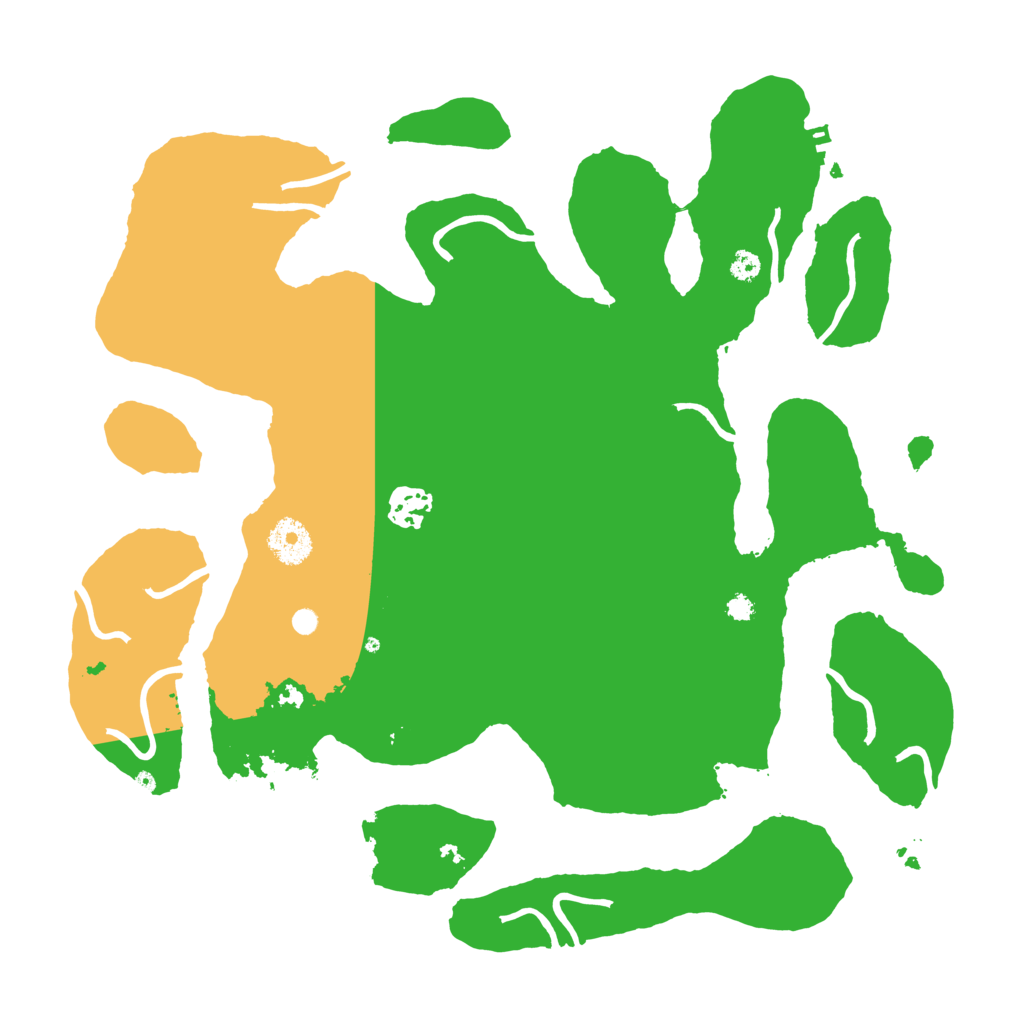 Biome Rust Map: Procedural Map, Size: 3500, Seed: 59663