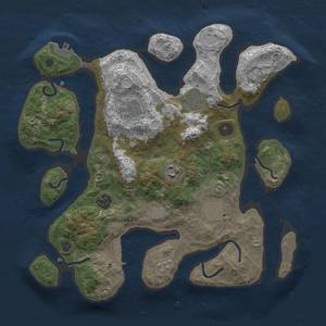 Thumbnail Rust Map: Procedural Map, Size: 3400, Seed: 1, 14 Monuments