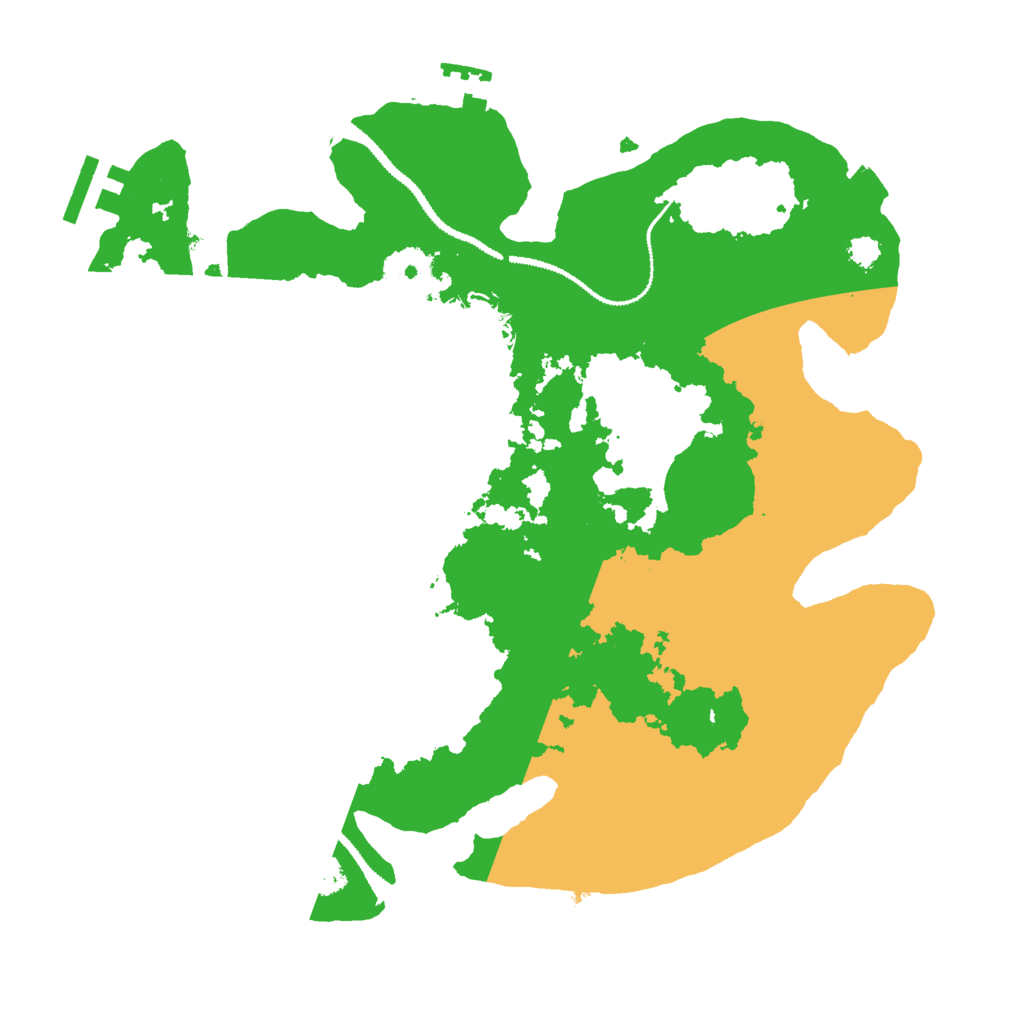 Biome Rust Map: Procedural Map, Size: 3000, Seed: 551434