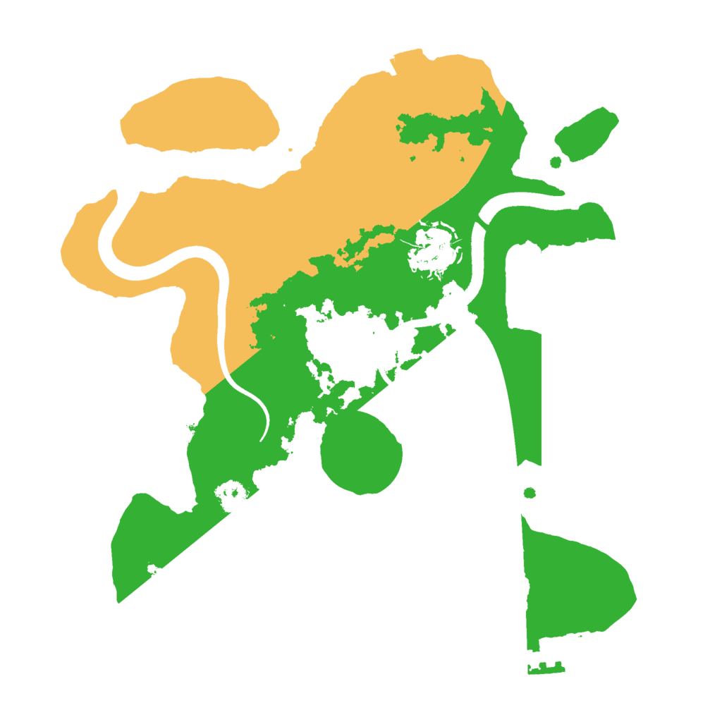 Biome Rust Map: Procedural Map, Size: 2500, Seed: 23854385