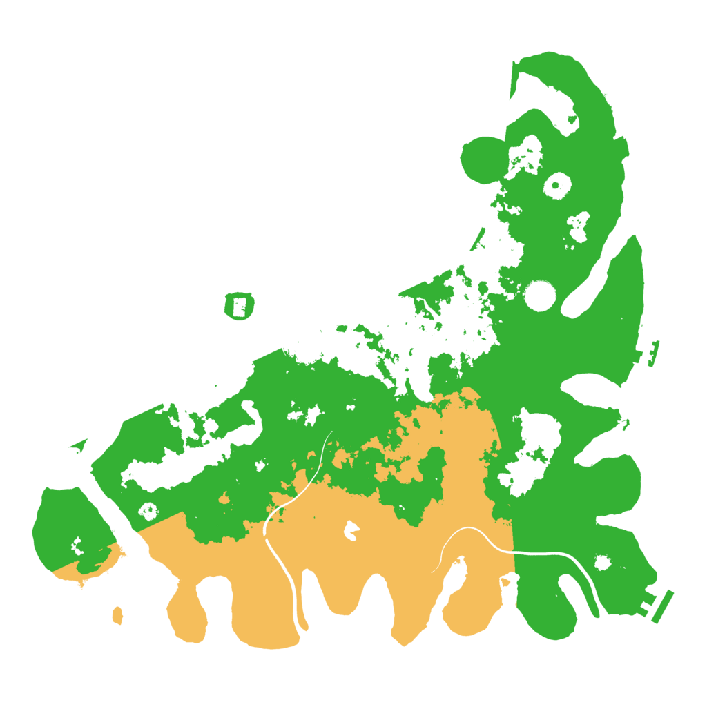 Biome Rust Map: Procedural Map, Size: 4000, Seed: 353048