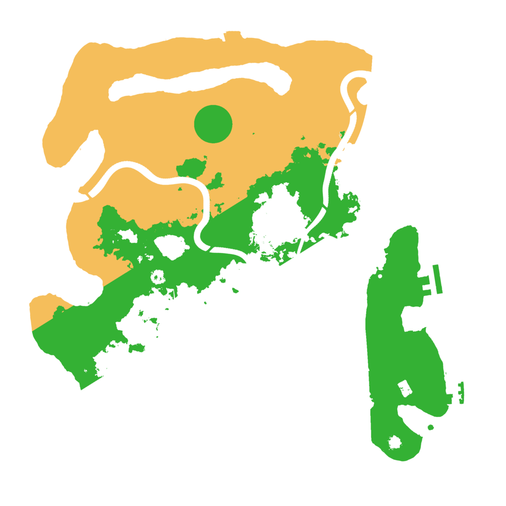 Biome Rust Map: Procedural Map, Size: 3500, Seed: 534975520